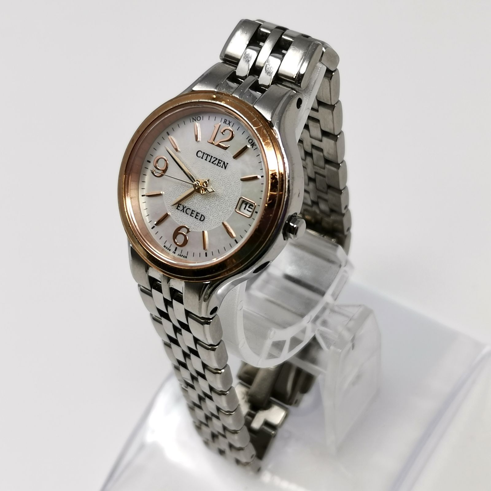 稼動品 シチズンCITIZEN エクシード EXCEED エコドライブ シルバー 
