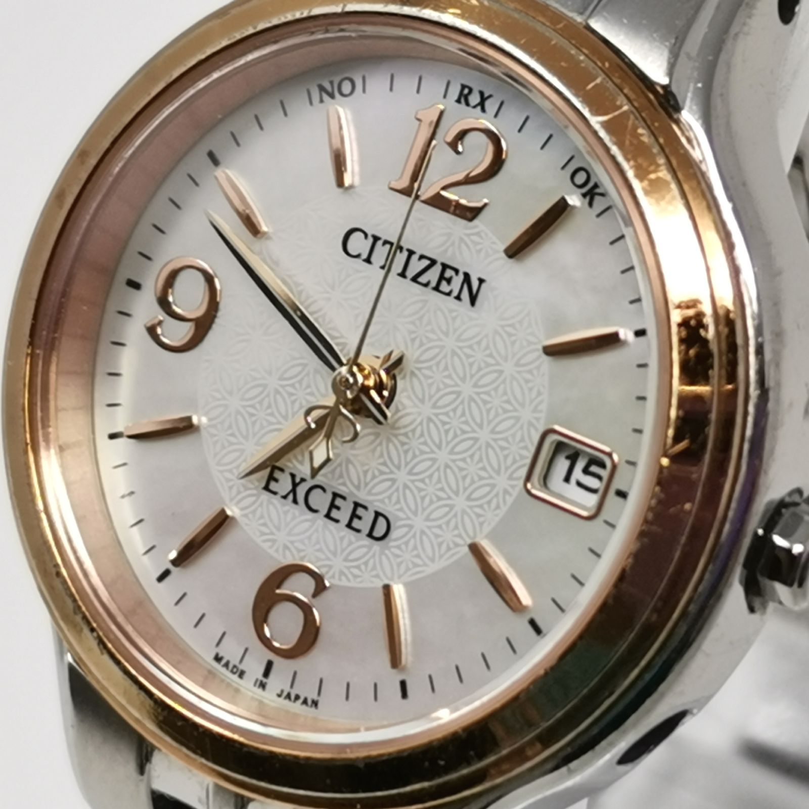 稼動品 シチズンCITIZEN エクシード EXCEED エコドライブ シルバー 