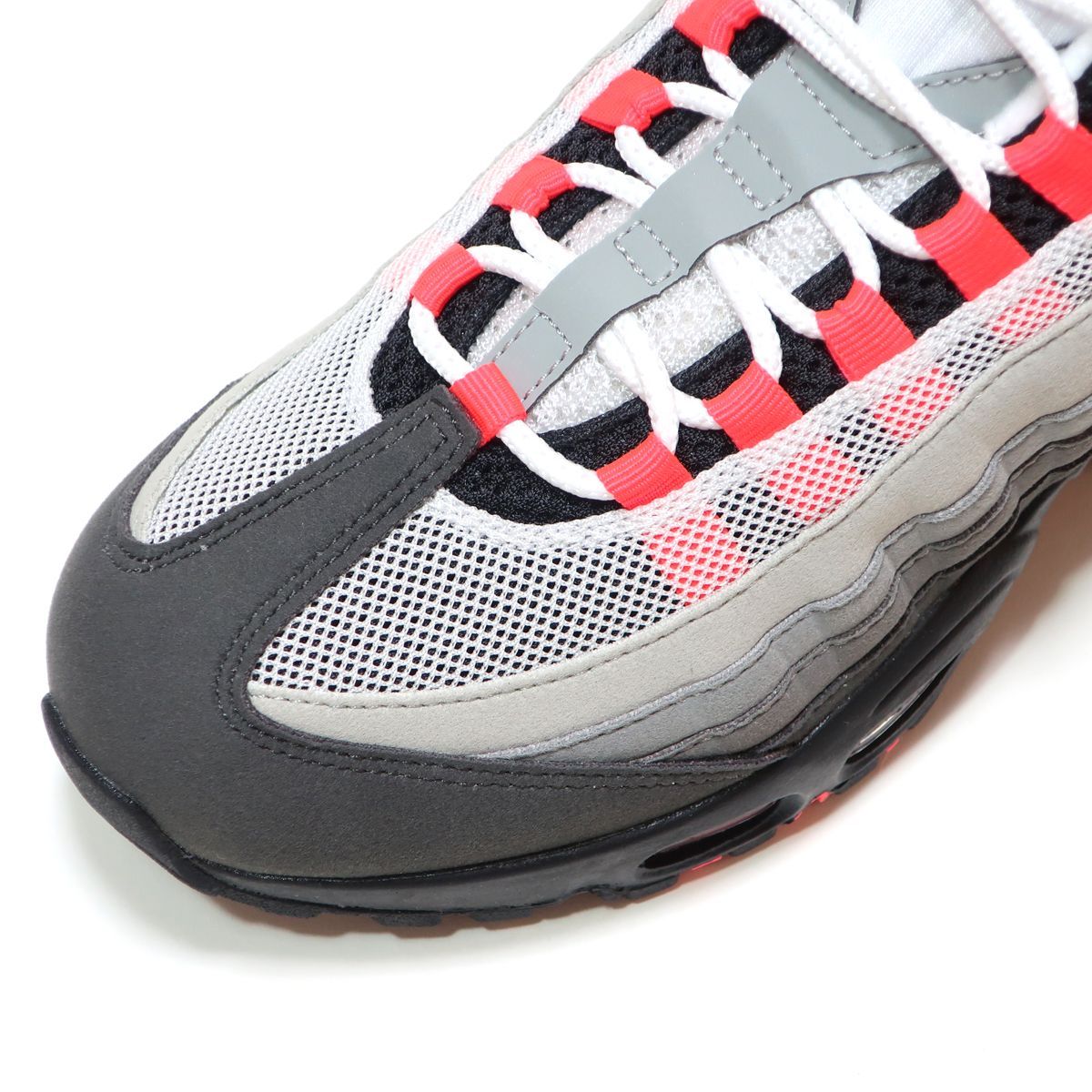 レディースサイズ☆NIKE AIR MAX 95 OG BIG BUBBLE BLACK/SOLAR RED 
