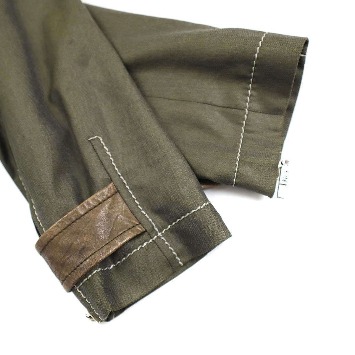 Christian Dior - Christian Dior Boutique クリスチャンディオールブティック by John Galliano 2006AW コンビネーションミリタリージャケット 6A12022200 カーキ 40 レディース Christian Dior Boutique クリスチャンディオール