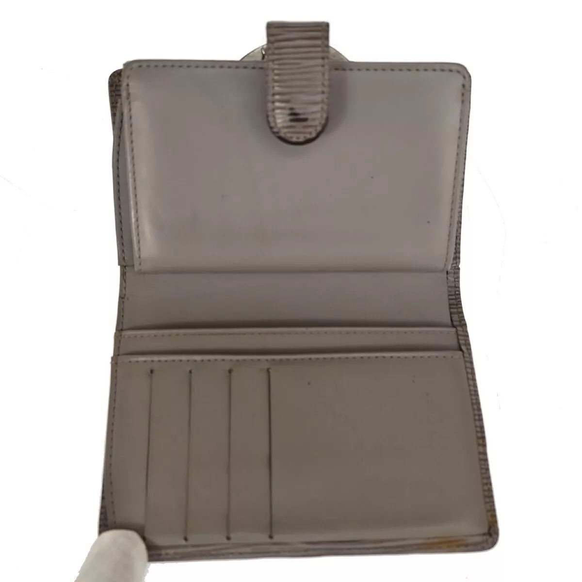 LOUIS VUITTON ルイヴィトン 財布 エピ 二つ折り財布 黄色 グレー