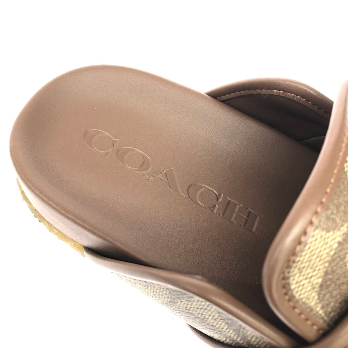 コーチ ベージュ ロゴサンダル コーチ ベージュ ロゴサンダル 楽天市場】コーチ サンダル レディース