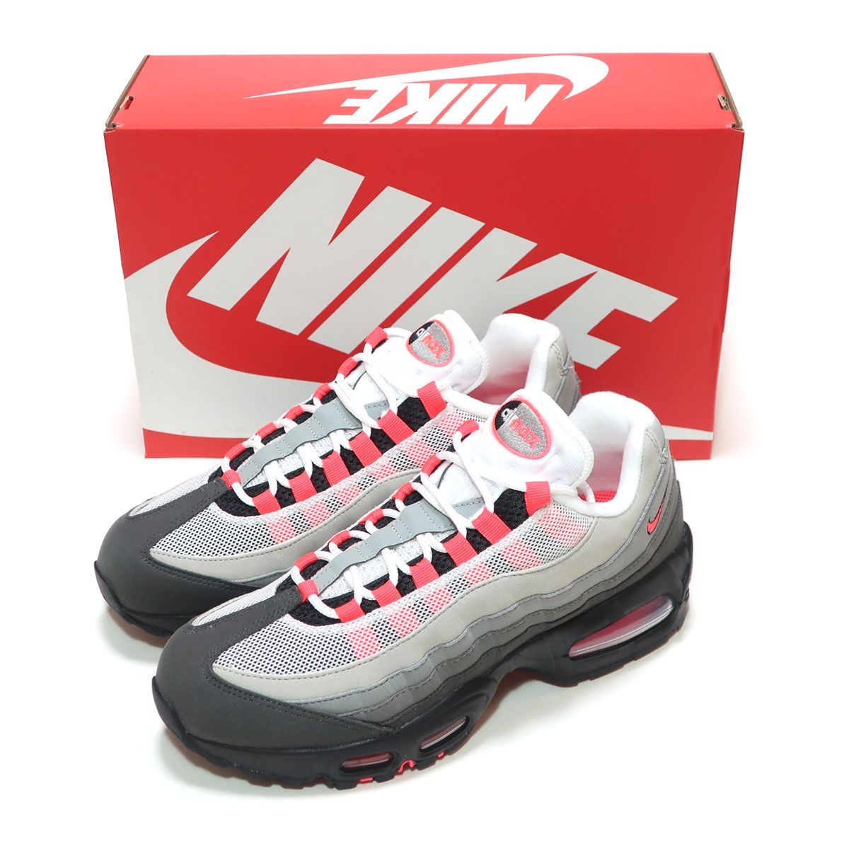 メンズサイズ☆NIKE AIR MAX 95 OG BIG BUBBLE BLACK/SOLAR RED-MEDIUM 