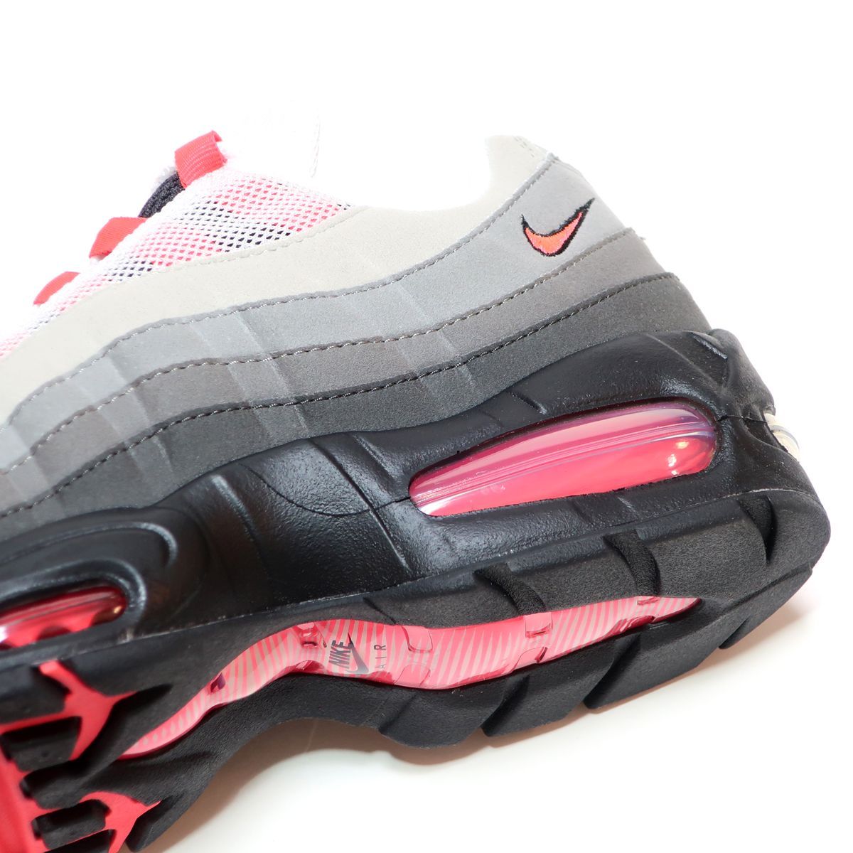 メンズサイズ☆NIKE AIR MAX 95 OG BIG BUBBLE BLACK/SOLAR RED-MEDIUM 