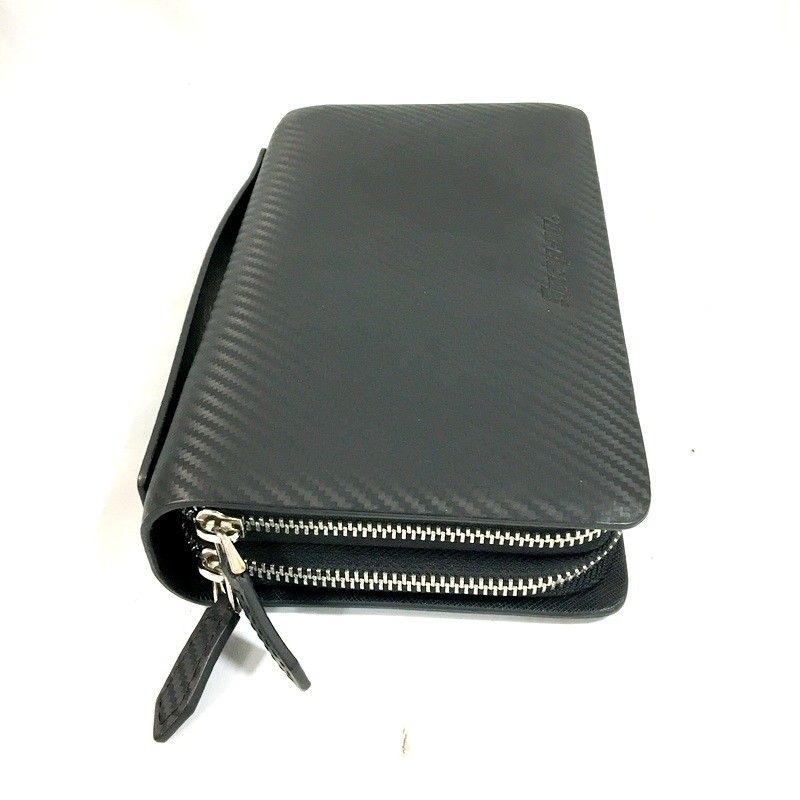 Snap-on スナップオン カーボン柄 セカンドバッグ ロングウォレット