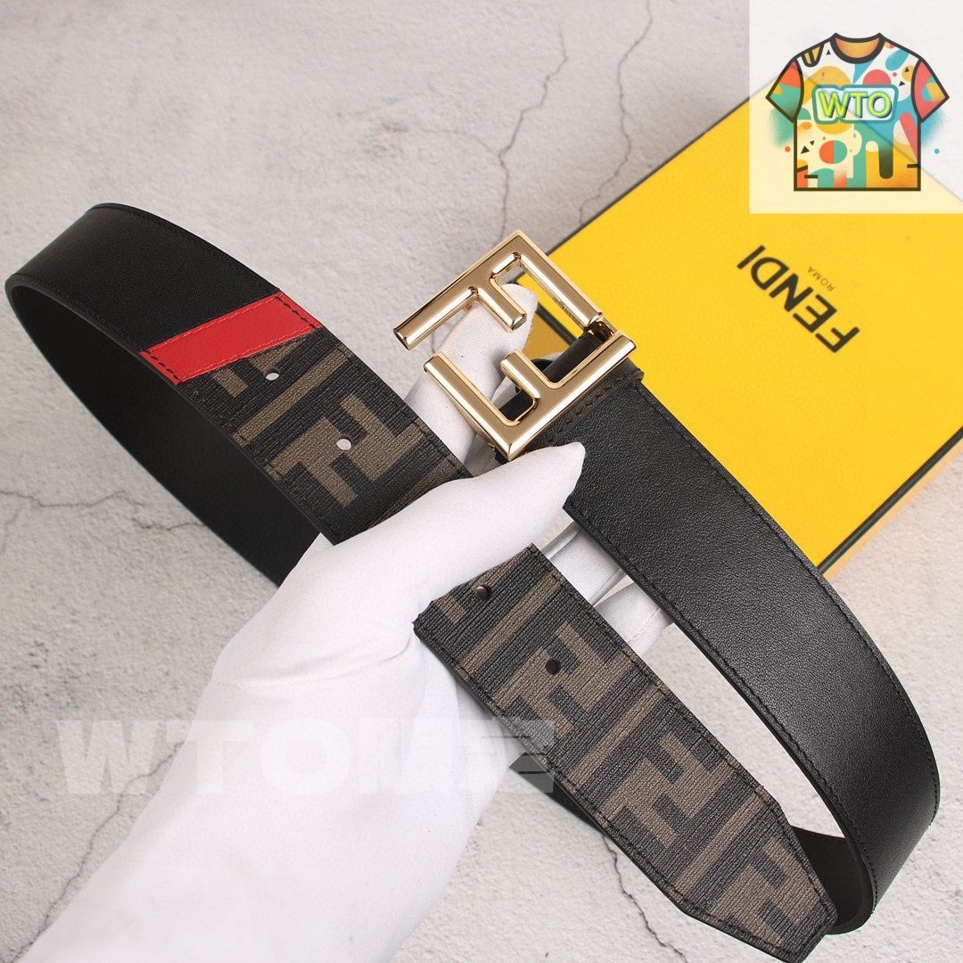 FENDI フェンディ 両面小牛革ベルト06 - メルカリ