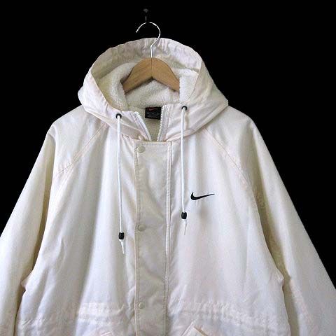 ✨美品✨NIKE ロングベンチコート白タグ ボア バックロゴ 刺繍 黒 XL ✨美品✨NIKE ロングベンチコート白タグ ボア バックロゴ 刺繍 黒 XL