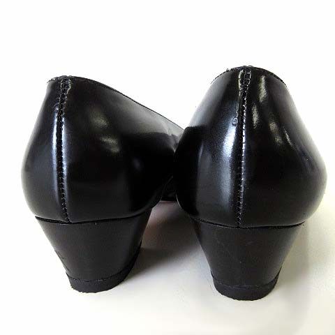 【未使用級】サルヴァトーレフェラガモ エナメル リボン ヴァラ パンプス 黒 FERRAGAMO フェラガモ エナメル パンプス リボン レディース Salvatore