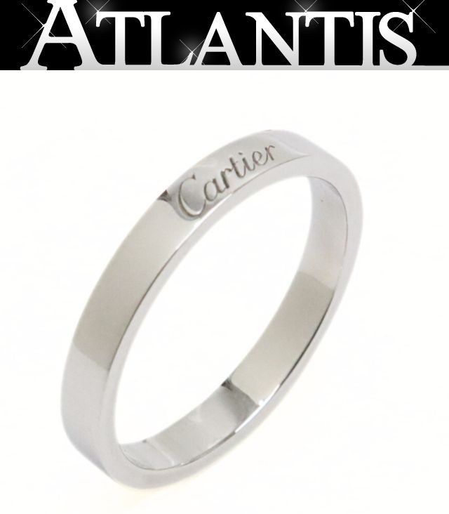 広尾店】カルティエ Cartier C ドゥ エングレーブド リング Pt950 3mm