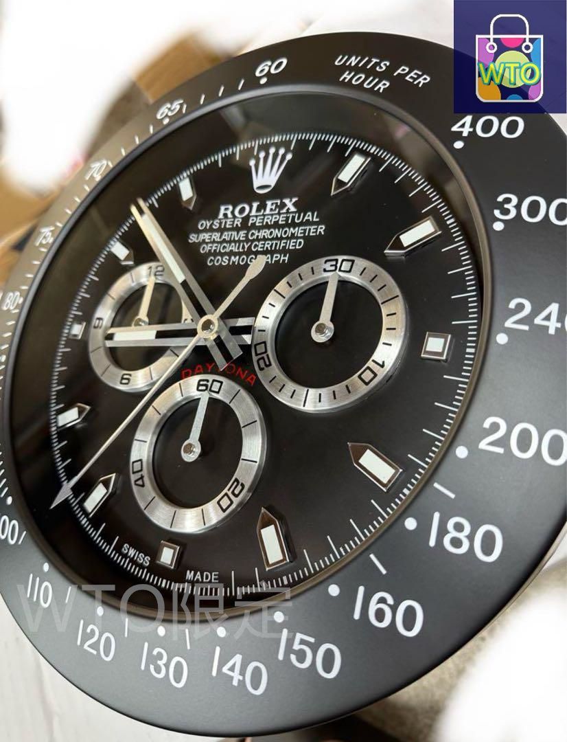 ROLEX 掛け時計 デイトナ型タイプの大型壁掛け時計-WTO輸入1 - メルカリ