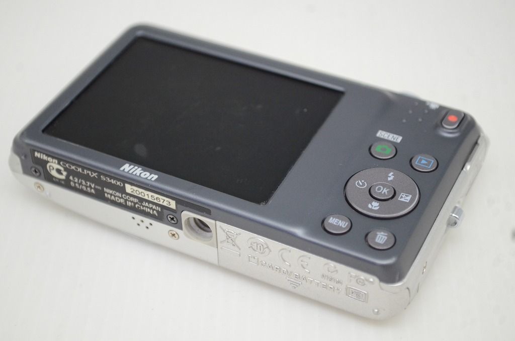 良品 Nikon ニコン COOLPIX S3400 コンパクトデジタルカメラ シルバー