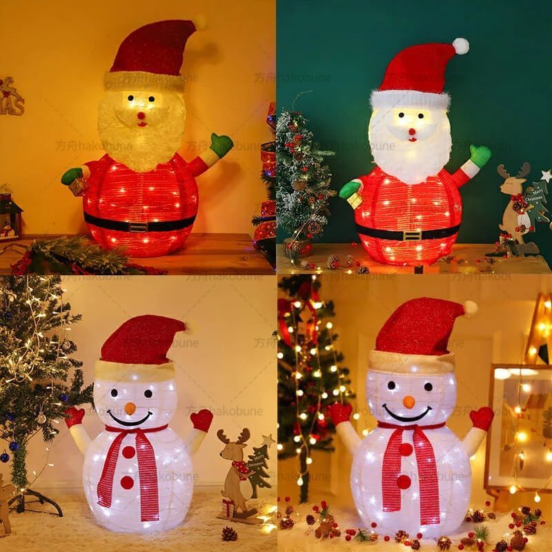 サンタクロース 雪だるま 大型 クリスマス デコレーション　ダイオード点滅 サンタクロース 雪だるま 大型 クリスマス デコレーション ダイオード点滅