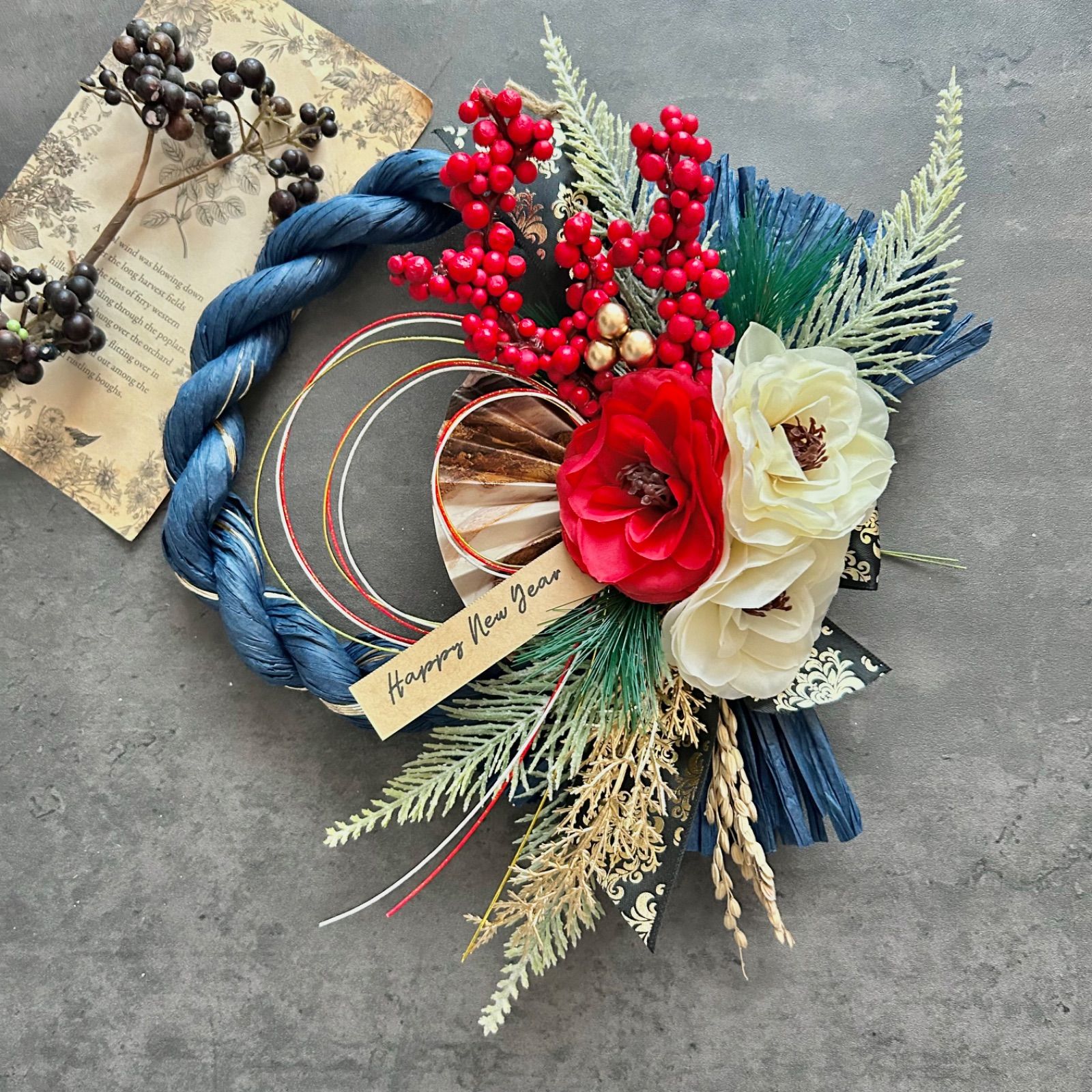 しめ縄 リース　No.５ 超早割2022』 2023年しめ縄リース しめ縄・しめ飾り ここいろの 通販