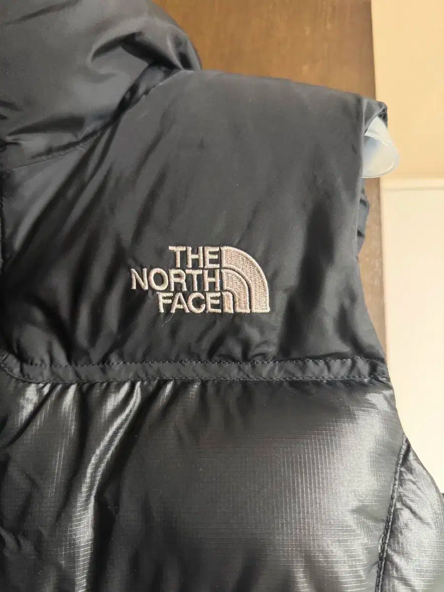 ノースフェイス 700フィル ダウンベスト ブラック×グレー メンズXL