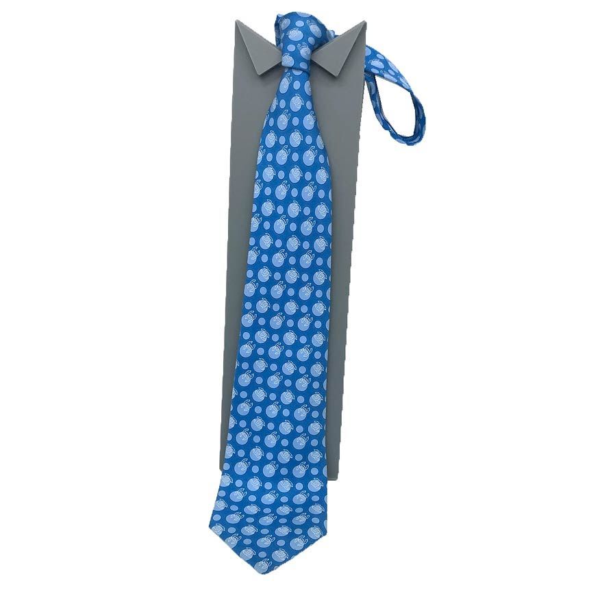 シャネル CHANEL ネクタイ ドット ココマーク シルク ブルー aq12305