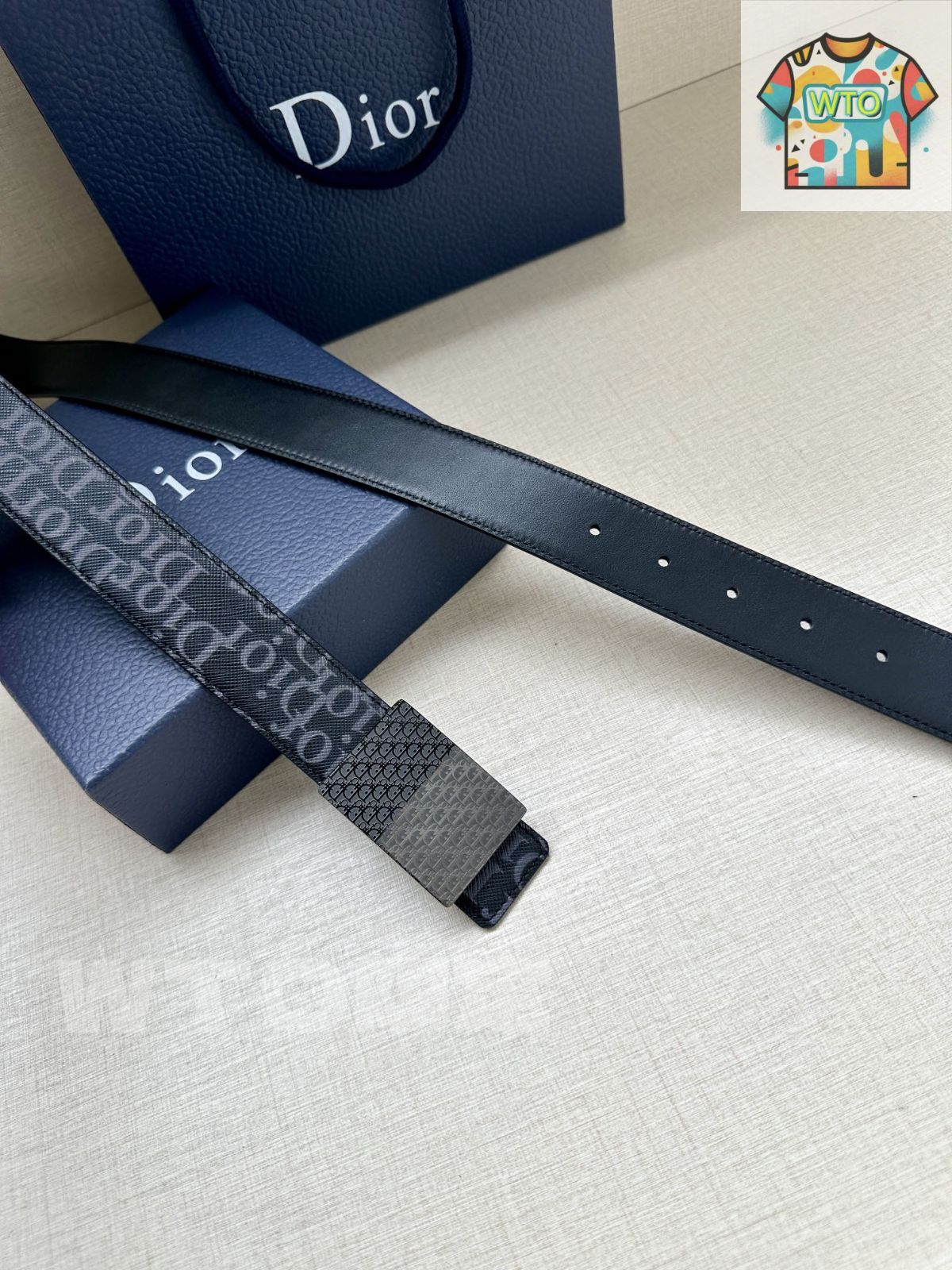 今日特価】Dior ディオール 35mm 両面ベルト - メルカリ