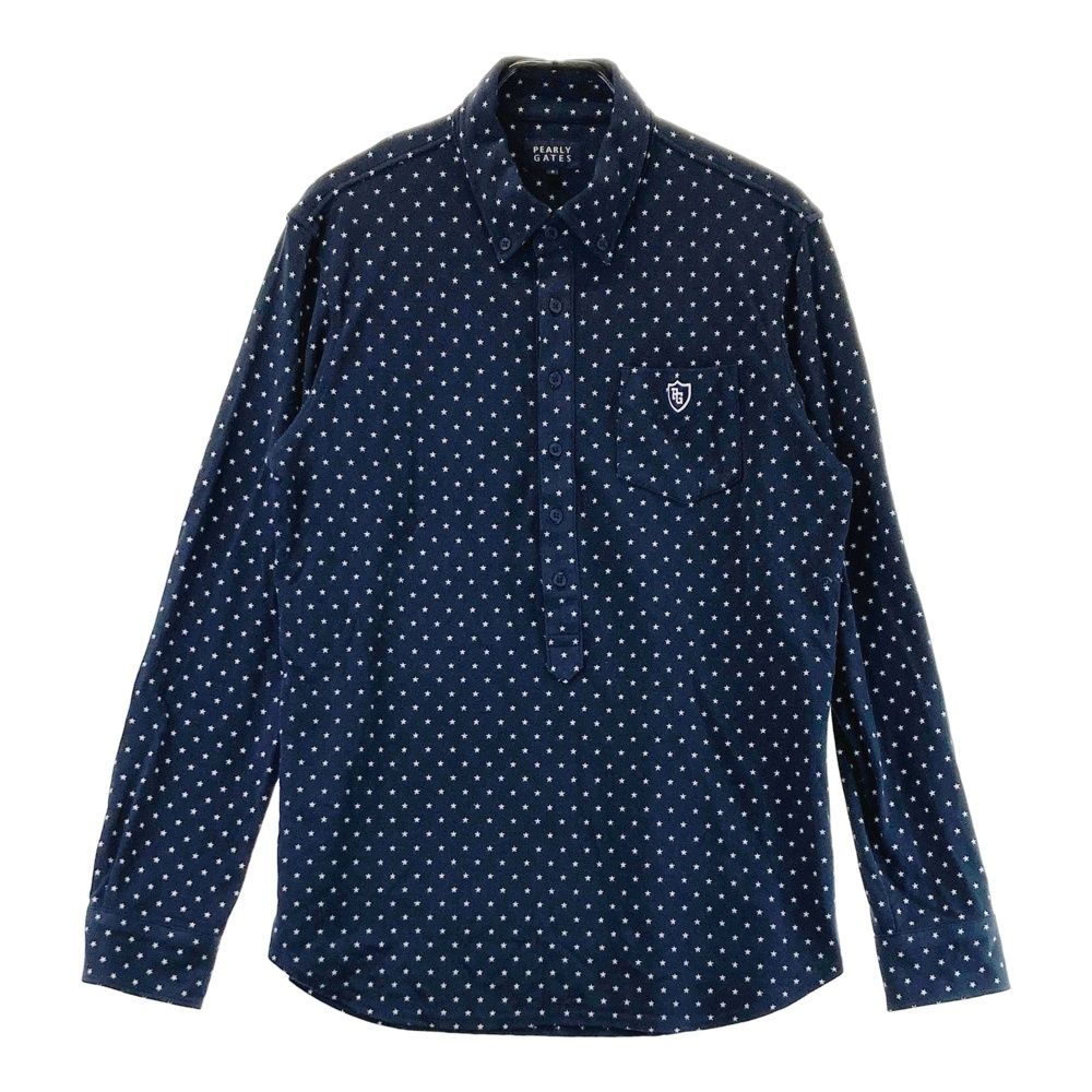 サイズ：6 PEARLY GATES パーリーゲイツ 長袖ポロシャツ ボタンダウン