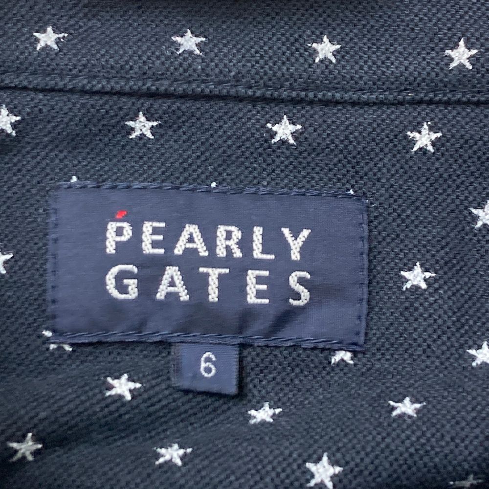 サイズ：6 PEARLY GATES パーリーゲイツ 長袖ポロシャツ ボタンダウン