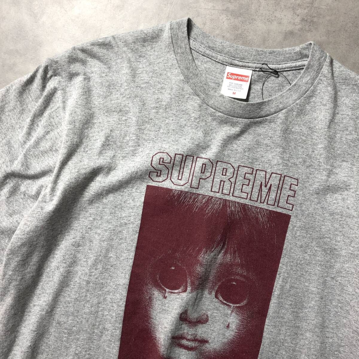 GQ4107◇Supreme : Margaret Keane Teardrop Tee◇M◇グレー系 