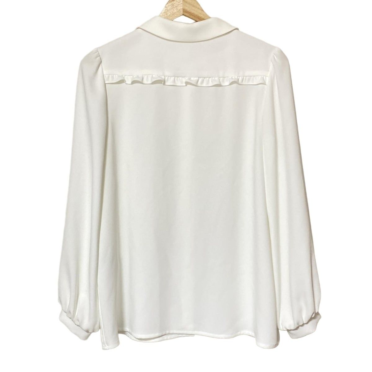 Rene ホワイトブラウス 36 サイズ Rene(ルネ) 長袖シャツブラウス サイズ36 S レディース - 白 - メルカリ