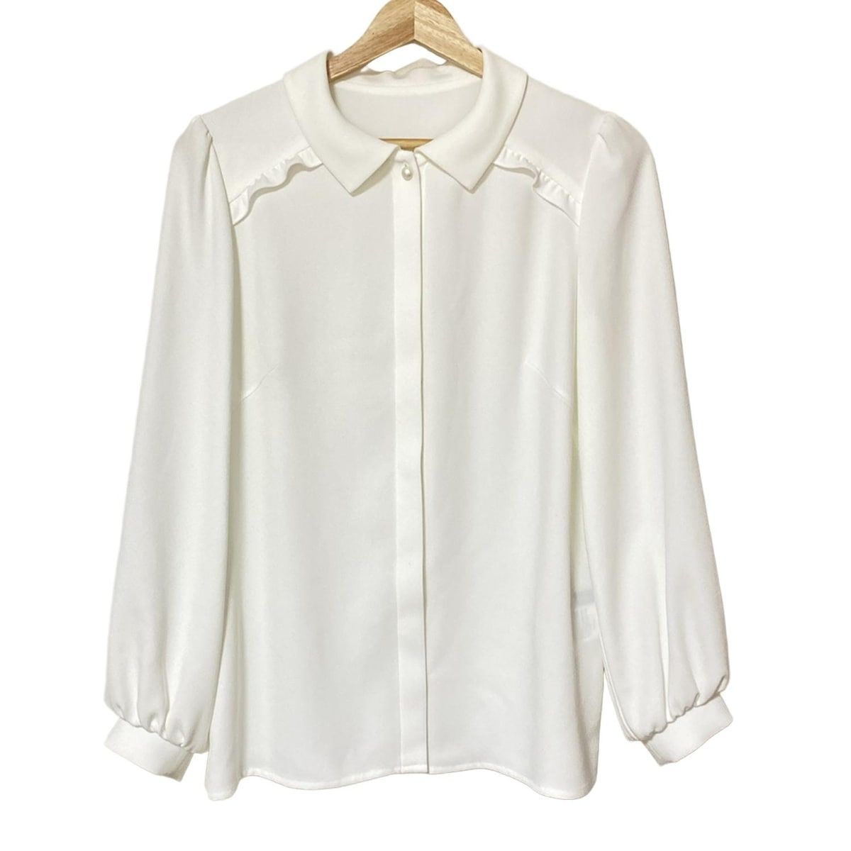 Rene(ルネ) 長袖シャツブラウス サイズ36 S レディース - 白 - メルカリ