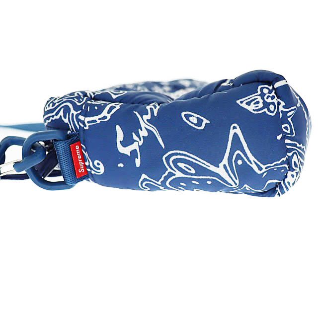シュプリーム SUPREME 22AW Puffer Side Bag Blue Paisley パファー