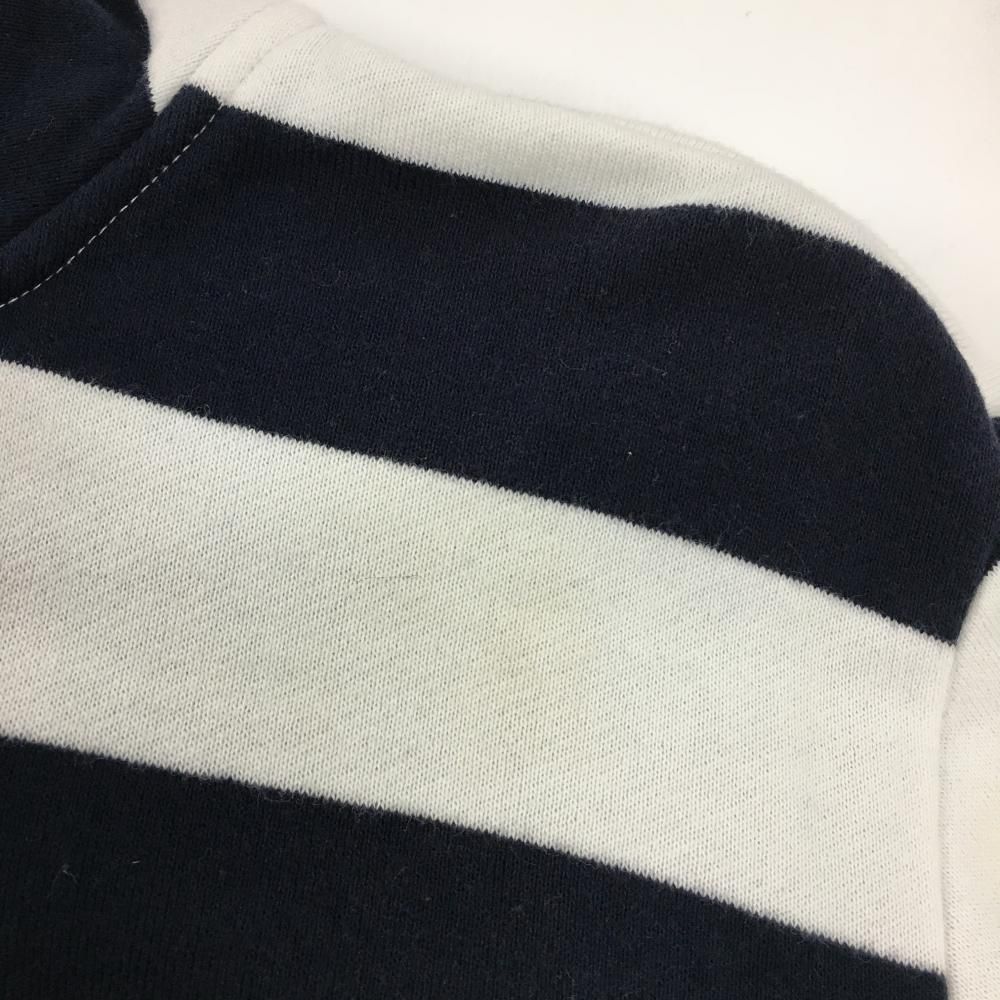 パーリーゲイツ ジップパーカー 白×ネイビー ボーダー 30周年