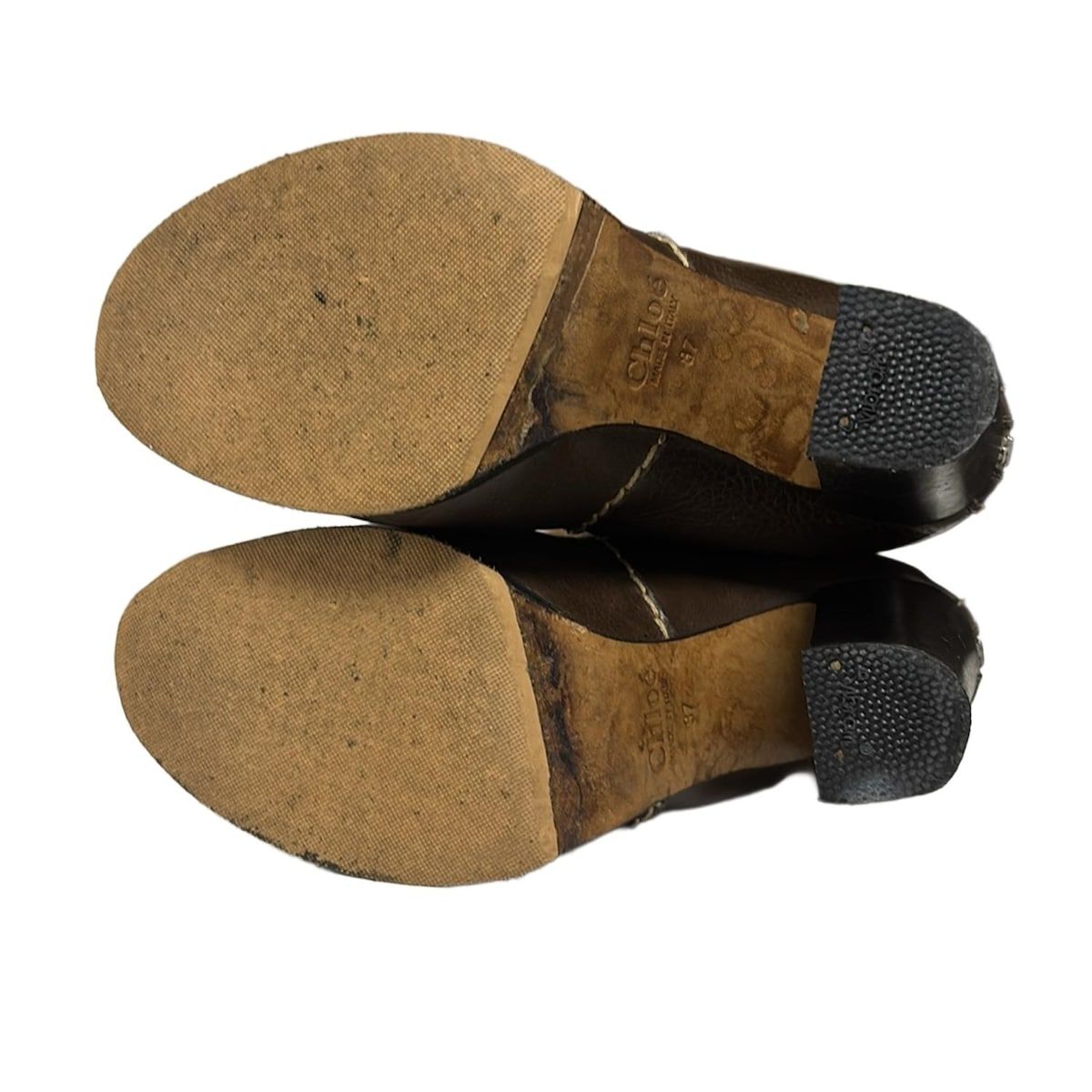 Chloé ブラウンレザー ロングブーツ 37（大幅値下げ可能） Chloe(クロエ) ロングブーツ 37 レディース ダークブラウン ニーハイ