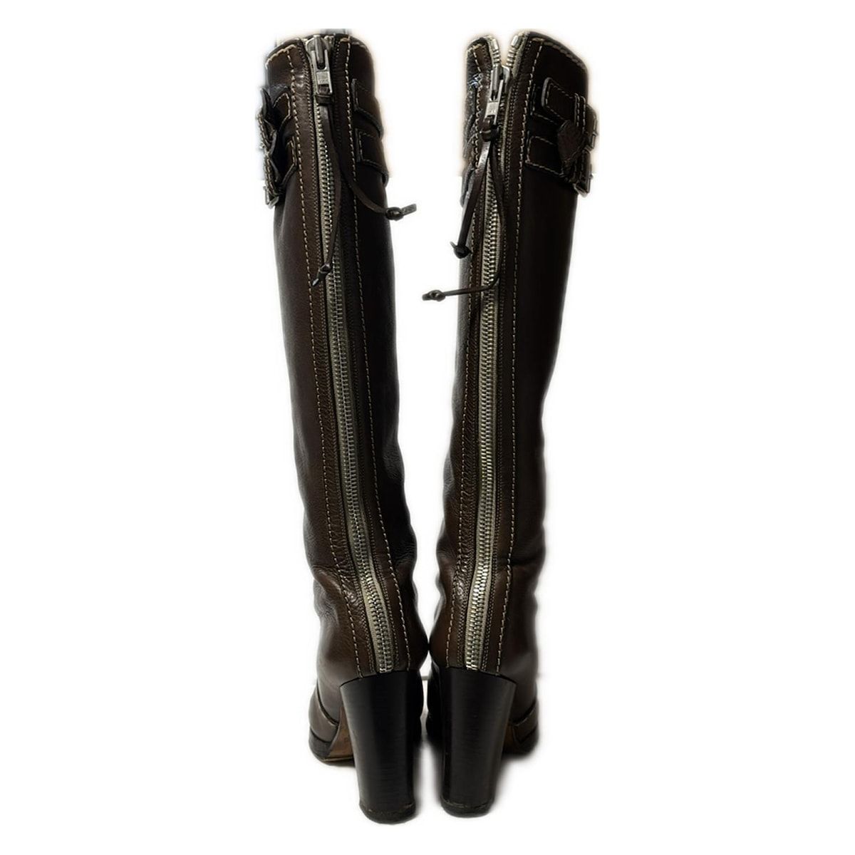 Chloe(クロエ) ロングブーツ 37 レディース ダークブラウン ニーハイ