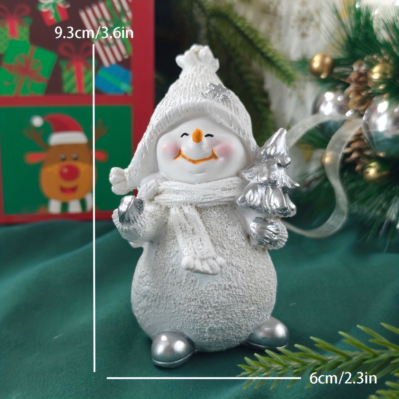 クリスマス オブジェ 置物 雪だるま 2個セット 可愛い ガーデン 