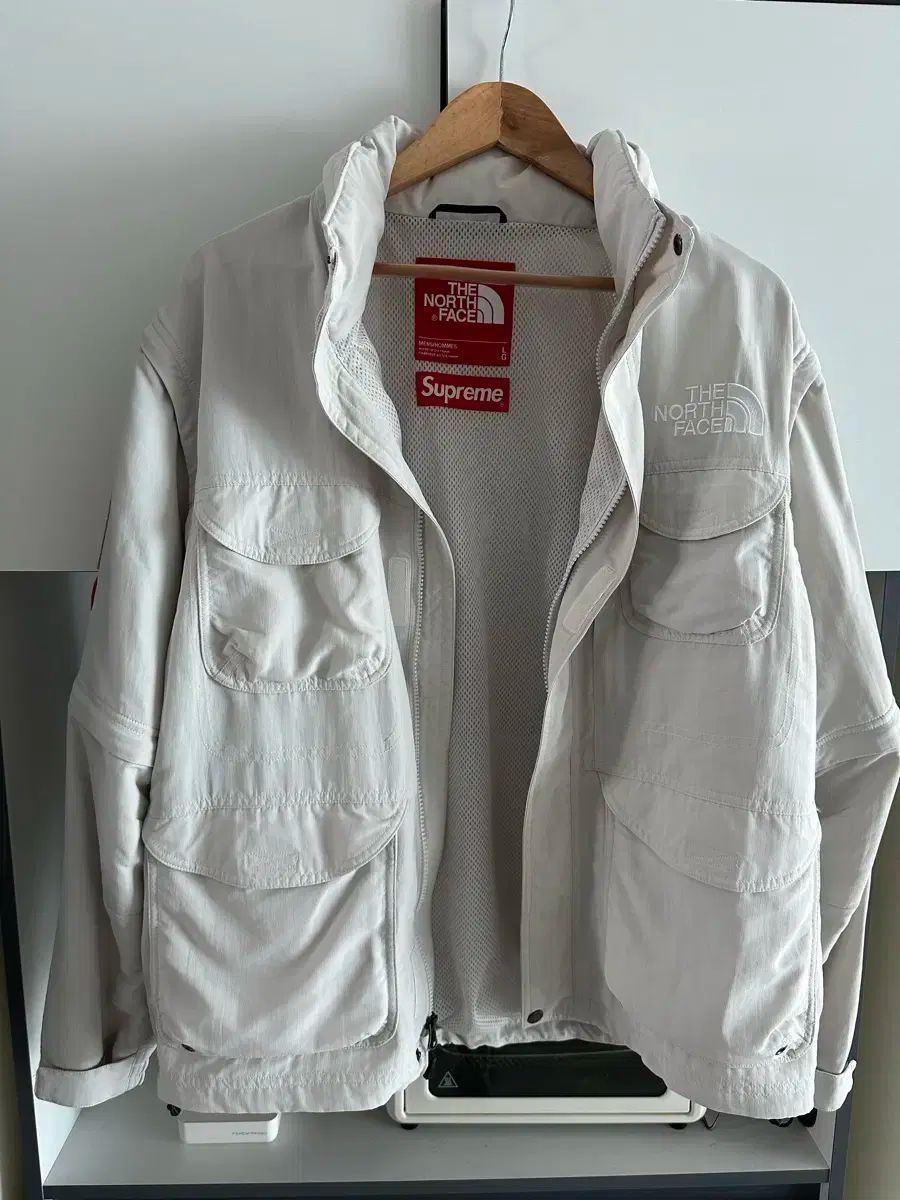 シュプリーム ノースフェイス ジャケットコンバーチブル アイボリー L L シュプリーム x ザノースフェイス コンバーチブル ジャケット