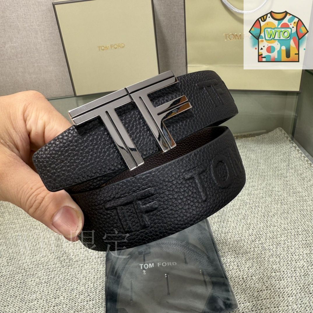 今日特価】Tom Ford ダブルフェイス レザーベルト - メルカリ