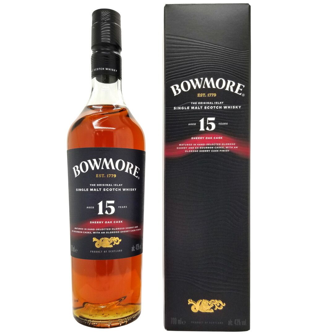 ボウモア シェリー オーク カスク 15年 43度 箱付 700ml 正規品