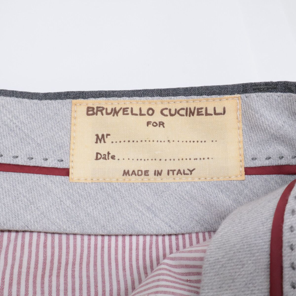 BRUNELLO CUCINELLI ブルネロクチネリ ｸﾞﾚｰ ｳｰﾙ ｽﾗｯｸｽﾊﾟﾝﾂ 46 - メルカリ