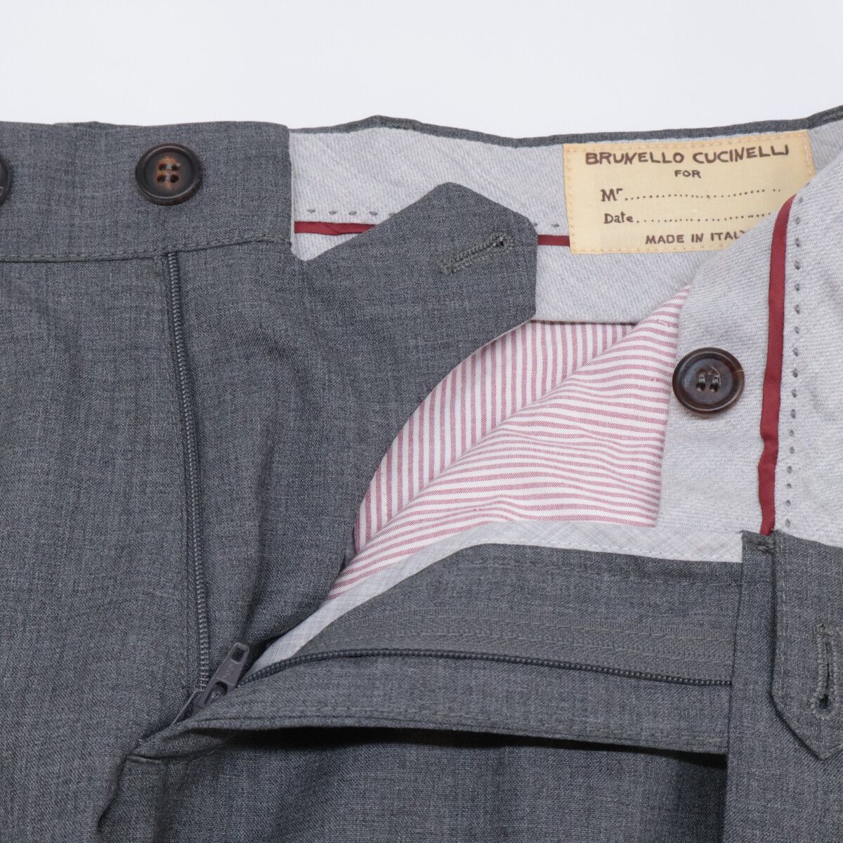 ブルネロクチネリ スラックス パンツ チャコールグレー BRUNELLO CUCINELLI ブルネロクチネリ ｸﾞﾚｰ ｳｰﾙ ｽﾗｯｸｽﾊﾟﾝﾂ 46 - メルカリ