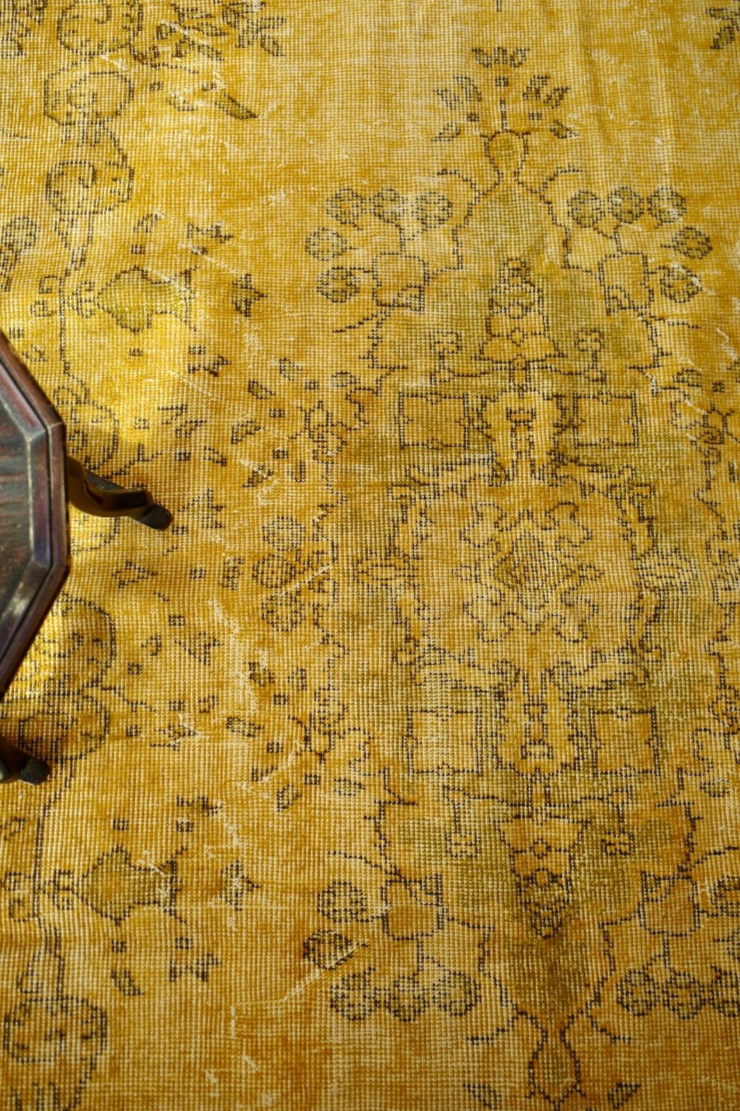 トルコ ヴィンテージラグ イエローオーバーダイ - メルカリ