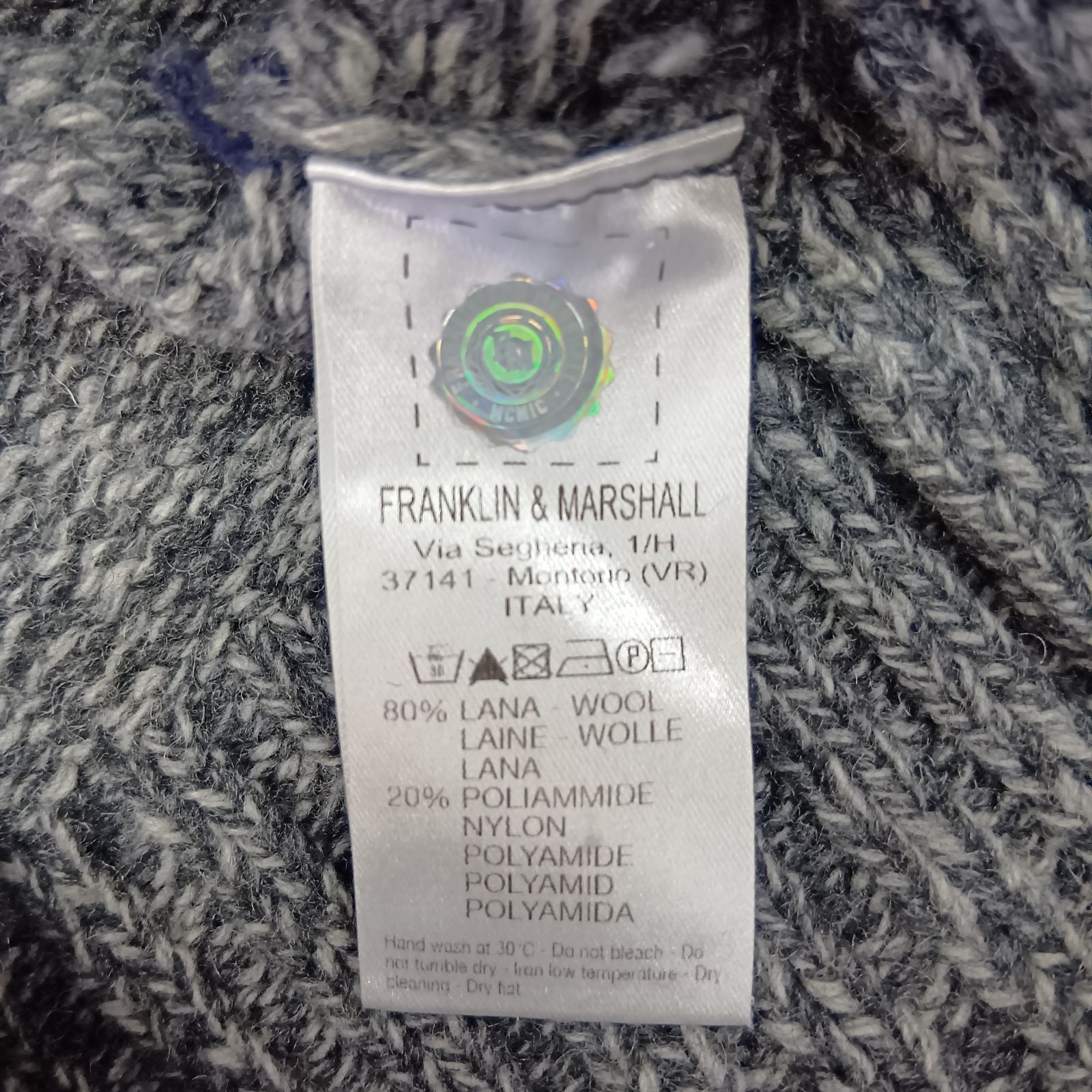 Franklin Marshall XSサイズ Y2K ニットカーディガン ショールカラー 