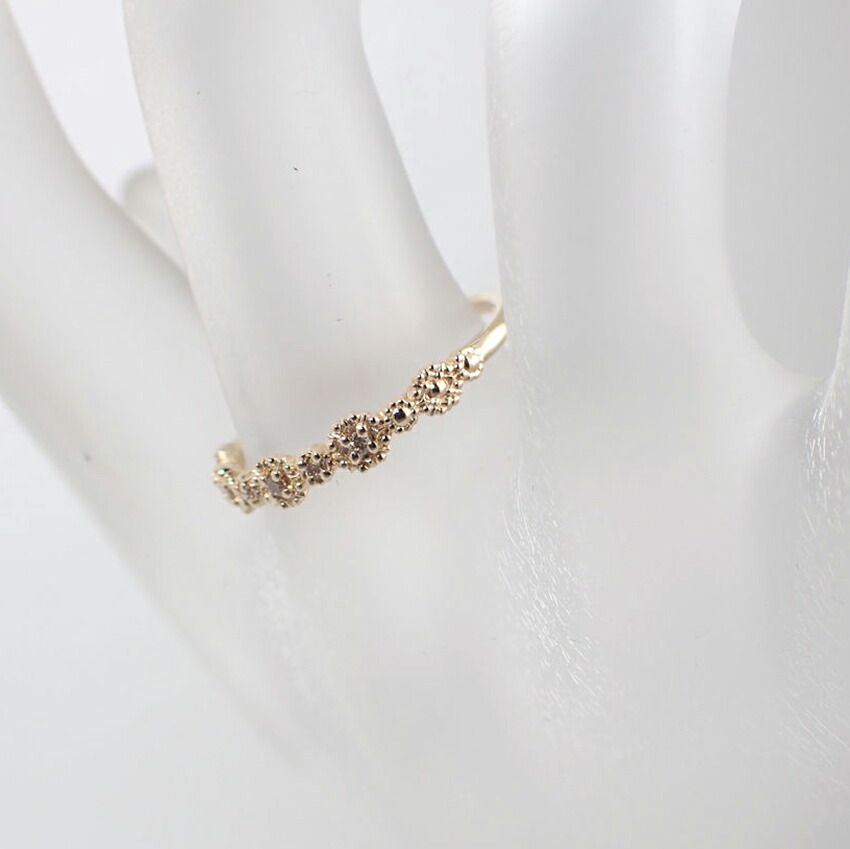 【9号・11Pダイヤモンド】アガット　レディース　リング　ゴールド　K10 K10ダイヤモンドリング（0.01ct）｜リング｜アガット 公式オンラインストア