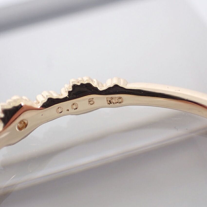 アガット K10 ダイヤモンド/0.09ct リング /11号/j92-6 - メルカリ 