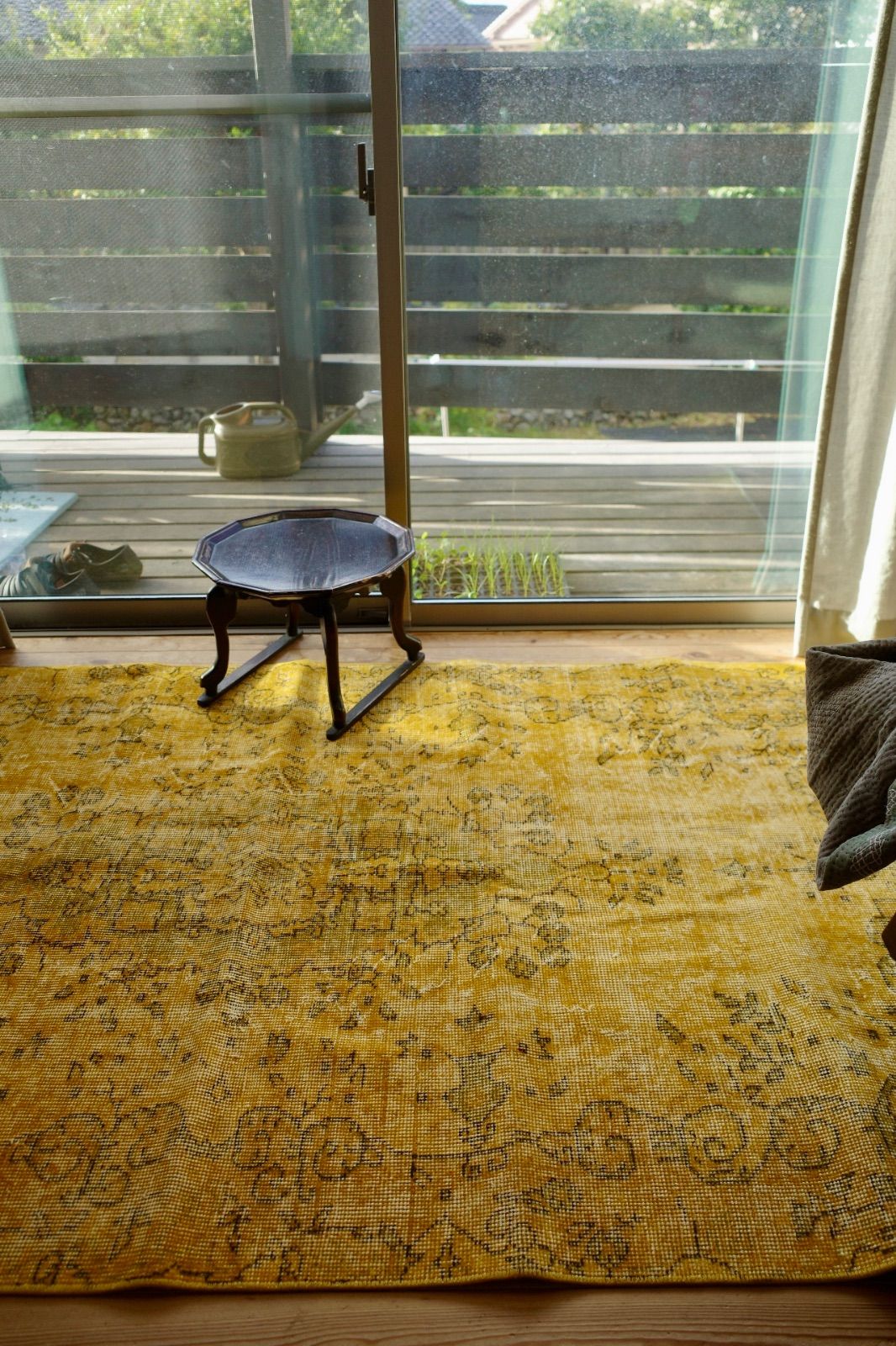 トルコ ヴィンテージラグ イエローオーバーダイ - メルカリ