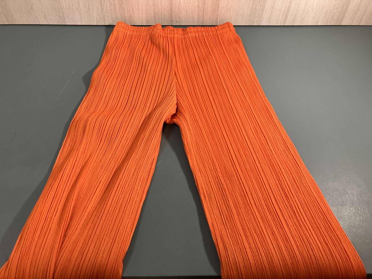 PLEATS PLEASE /PP64-JF424/オレンジ パンツ/サイズ1 - メルカリ
