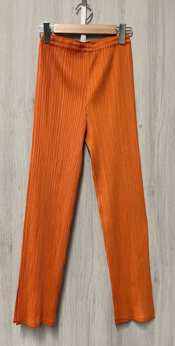 PLEATS PLEASE /PP64-JF424/オレンジ パンツ/サイズ1 - メルカリ