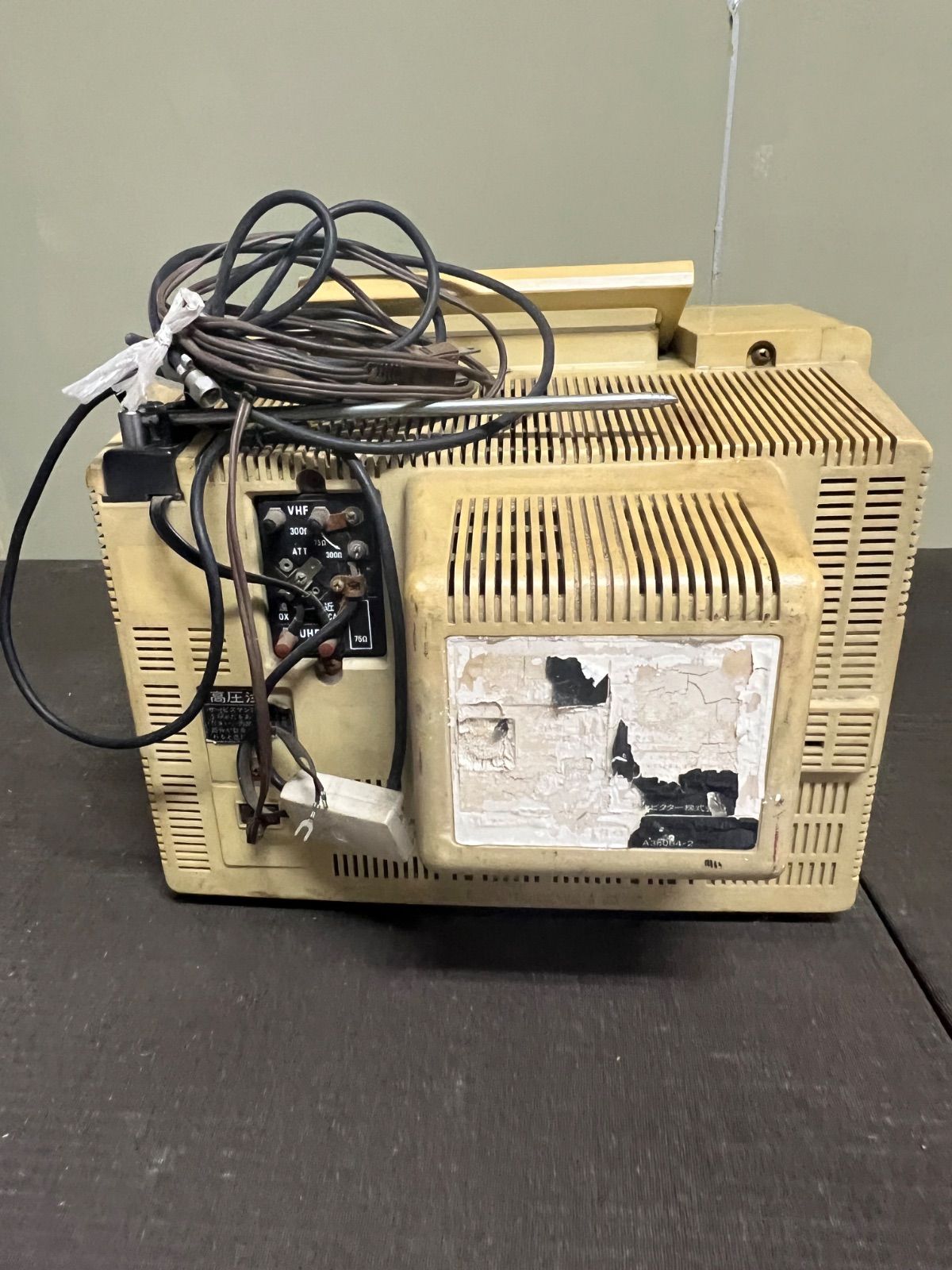 ⭐︎ 昭和 レトロ Victor テレビ ポータブル ブラウン管 c_2113A BL_G