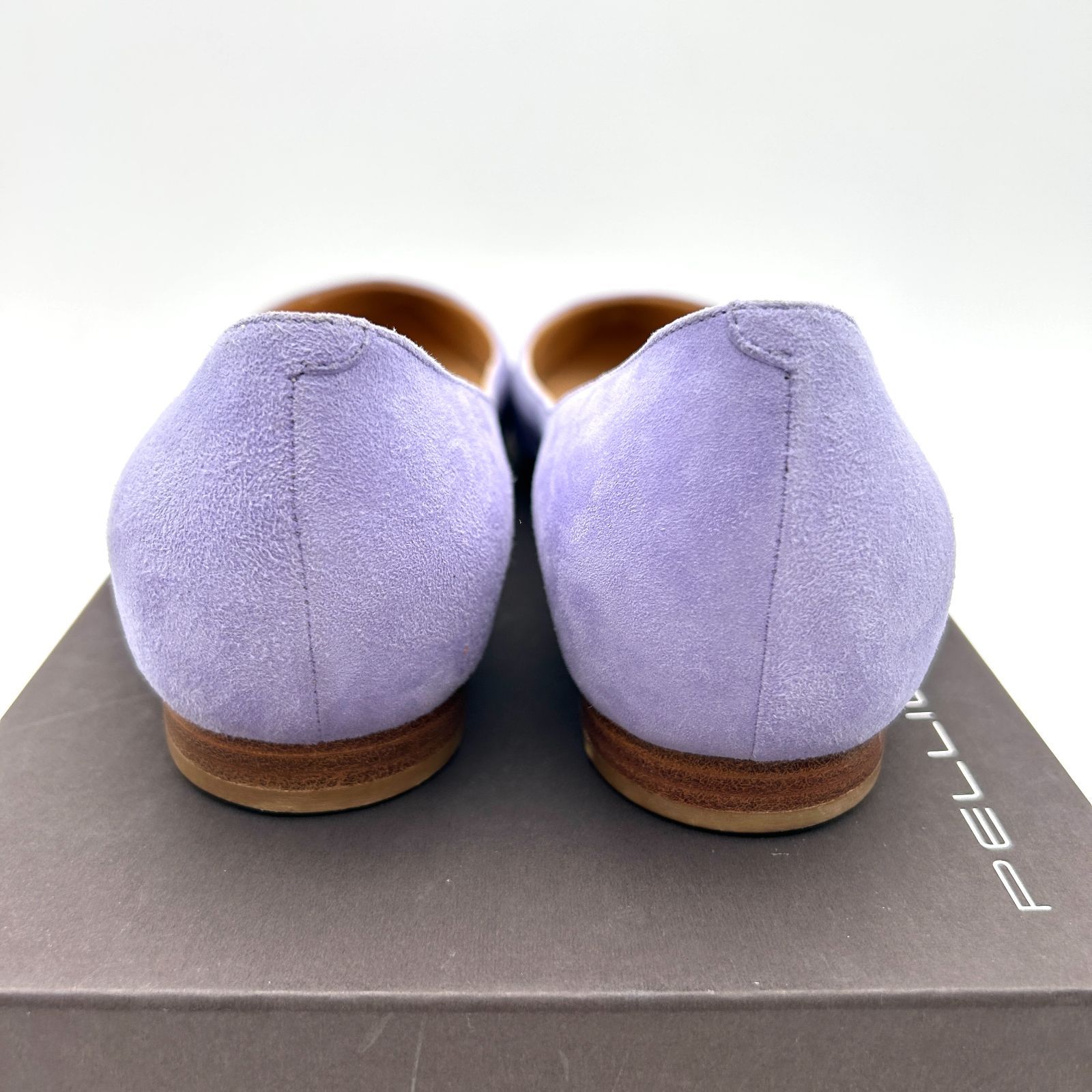 ペリーコ パンプス スエード パープル パステル 37 24 フラット - メルカリ