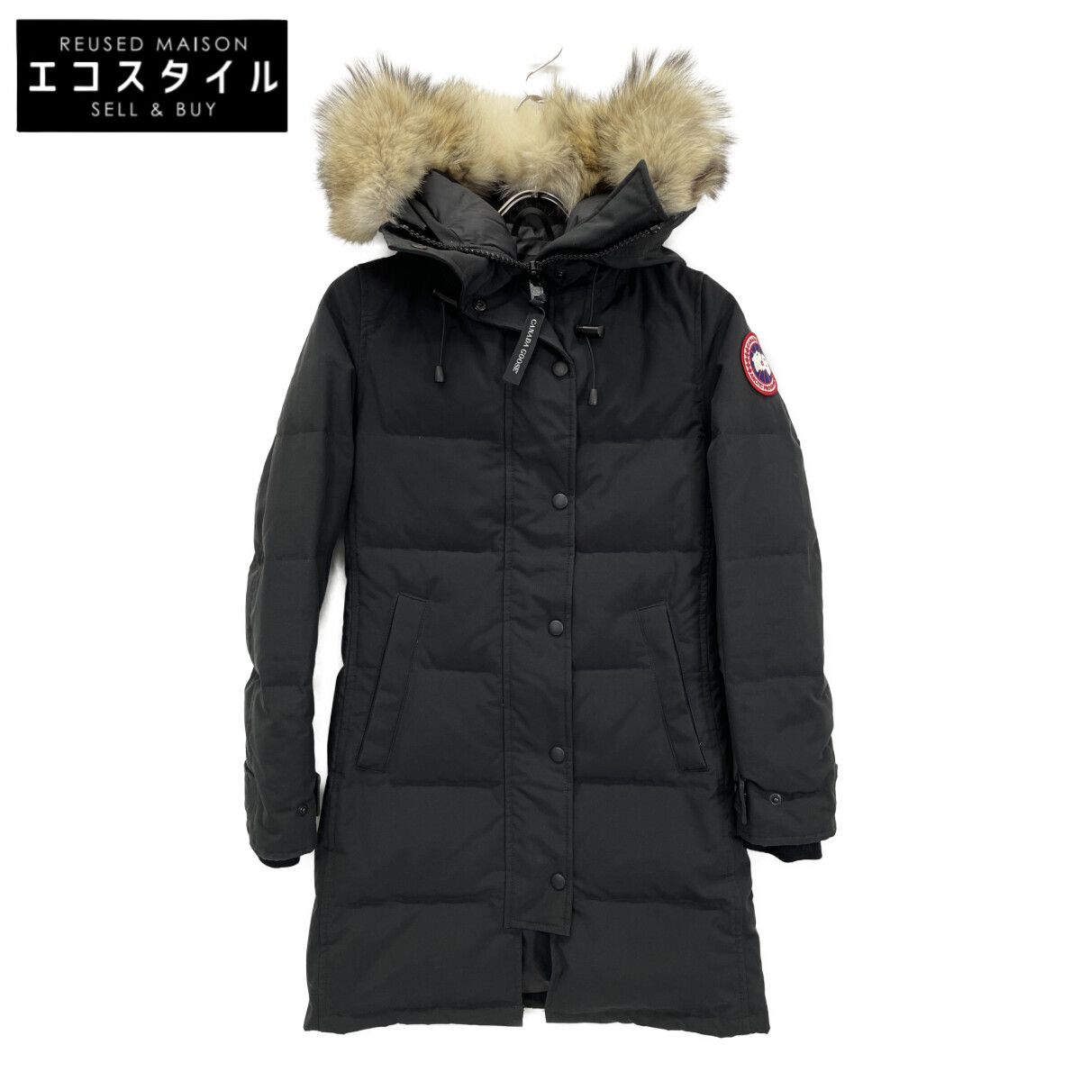CANADA GOOSE カナダグース 2302JL ﾌﾞﾗｯｸ ﾏｯｹﾝｼﾞｰﾊﾟｰｶ ﾀﾞｳﾝｼﾞｬｹｯﾄ XS
