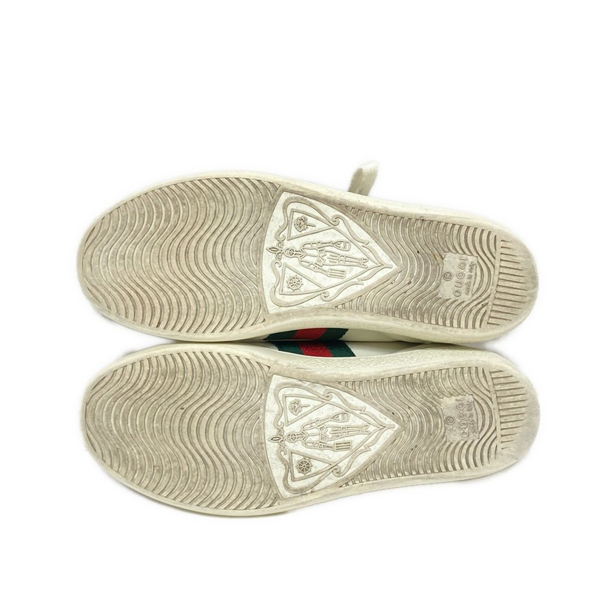 GUCCI(グッチ) スニーカー 35 レディース - 435638 白×レッド×グリーン