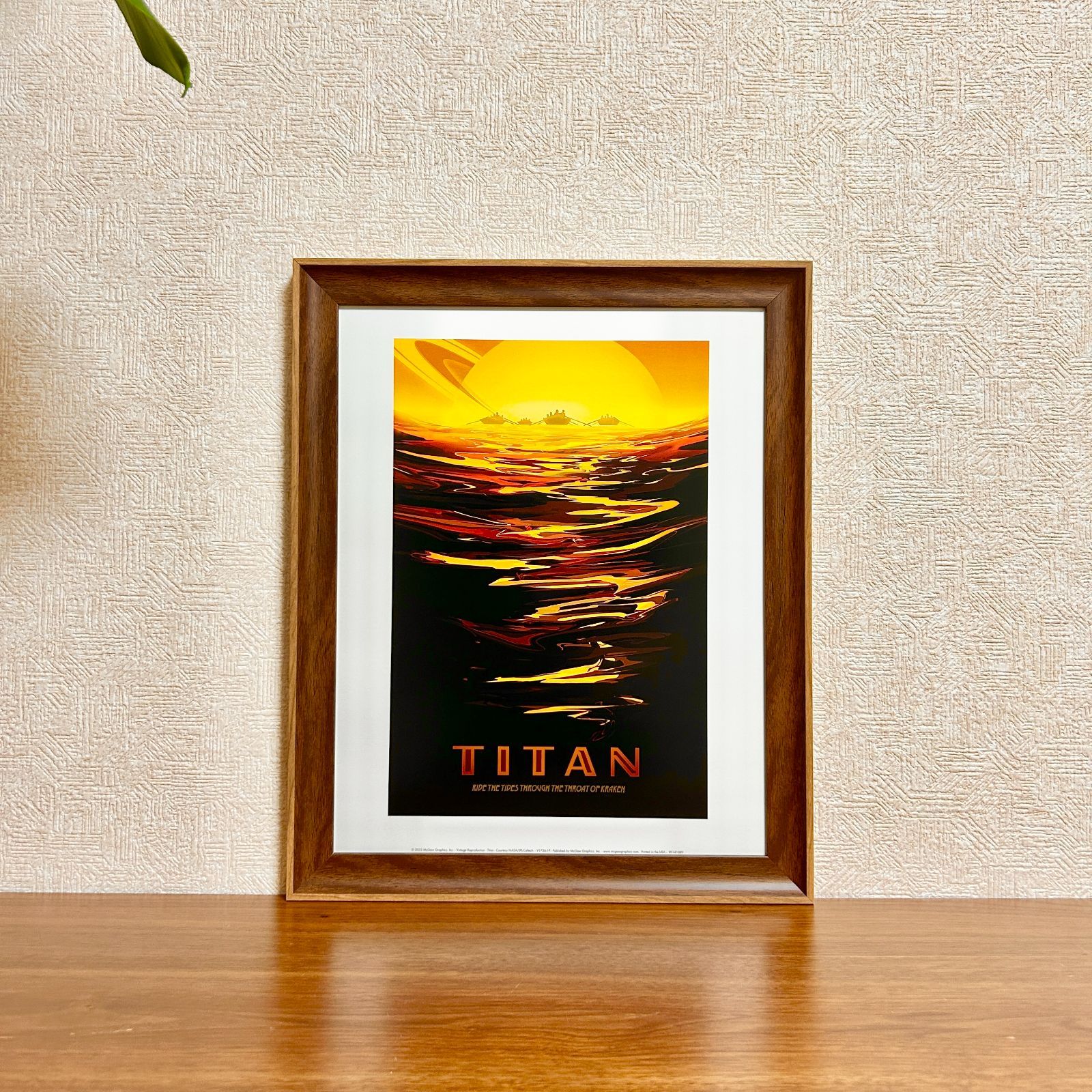 額縁　絵画油絵付き　レトロ 新品☆額縁付アートポスター☆Vintage Reproduction（ヴィンテージ・リ