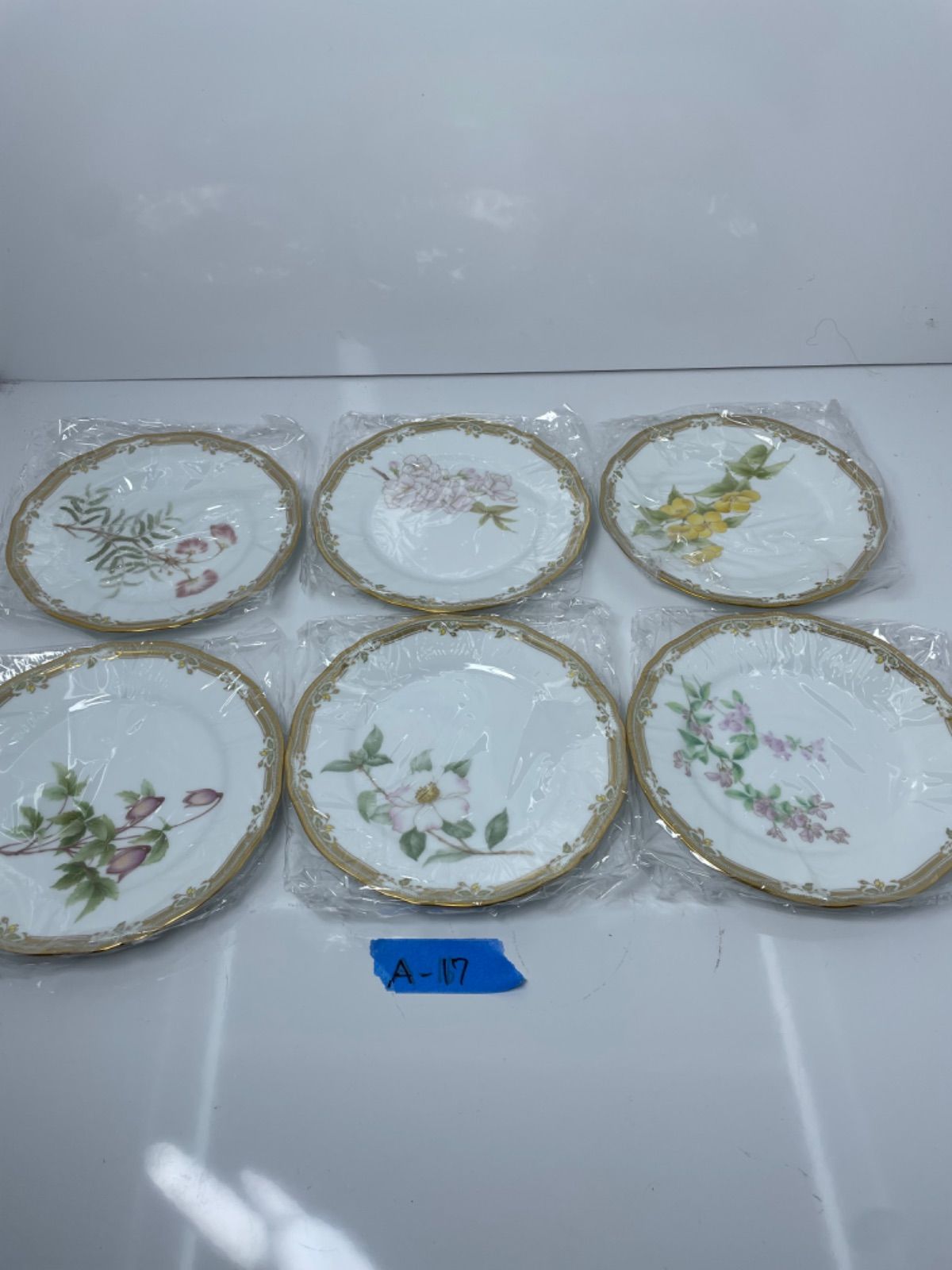 新品未使用】Noritake Gala Contessa ノリタケ ガラコンテッサ 花柄皿6