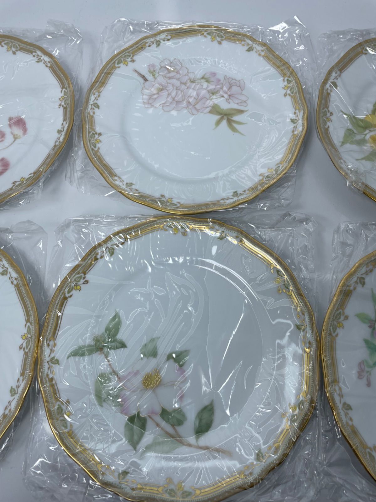 新品未使用】Noritake Gala Contessa ノリタケ ガラコンテッサ 花柄皿6