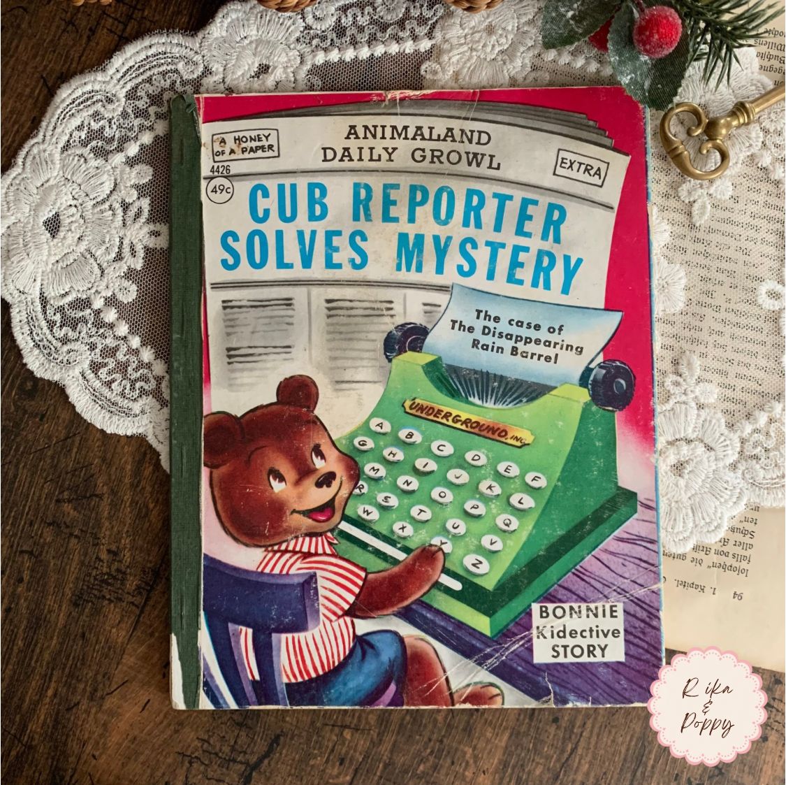 ヴィンテージ 絵本 洋書 Cub Reporter Solves Mystery（1975）ジャンク